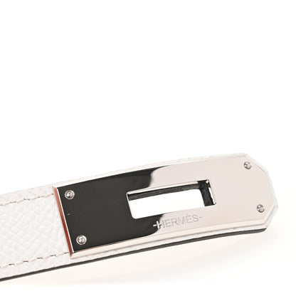 Hermes Epsom Kelly Belt White 5 of 6