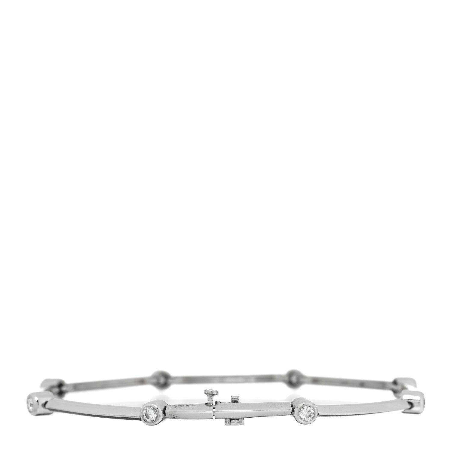 Tiffany Platinum Diamond 8 Station Link Bracelet 2 of 3