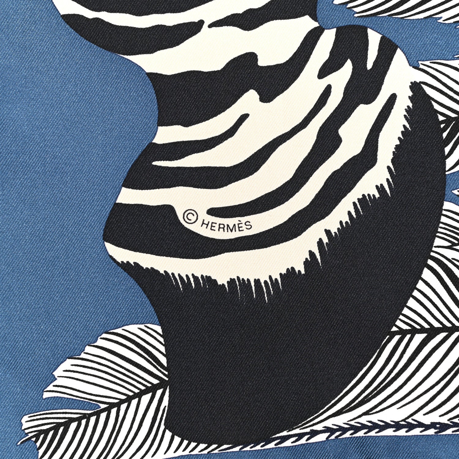 Hermes Silk Zebra Pegasus Scarf 90 3 of 6