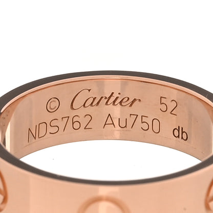 Cartier 18K Pink Gold 5.5mm LOVE Ring 52 6 4 of 4