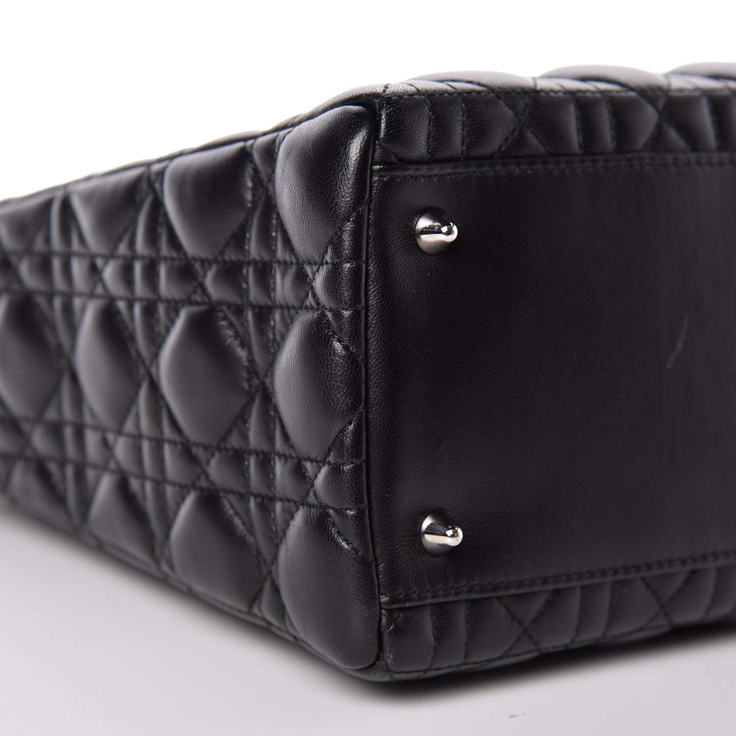 Lambskin Cannage Medium Lady Dior Black