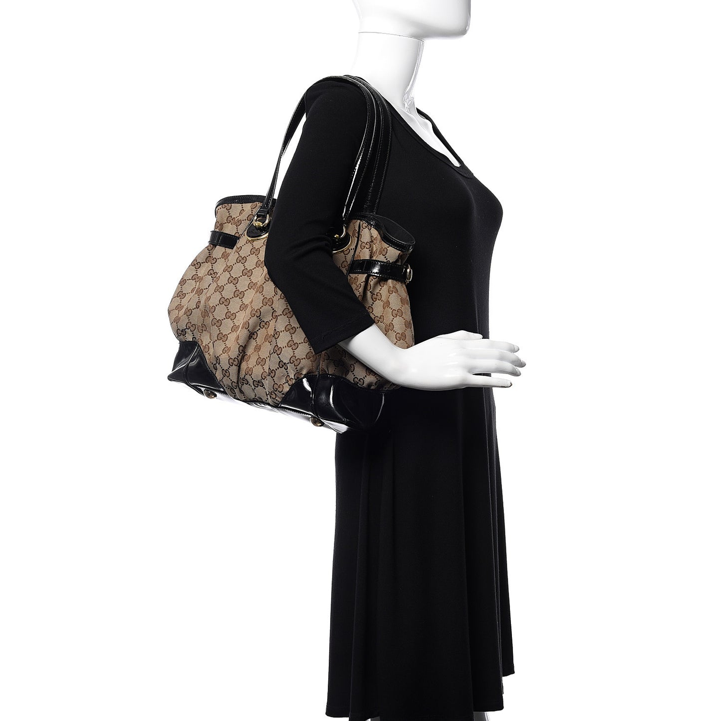Monogram Full Moon Tote Black