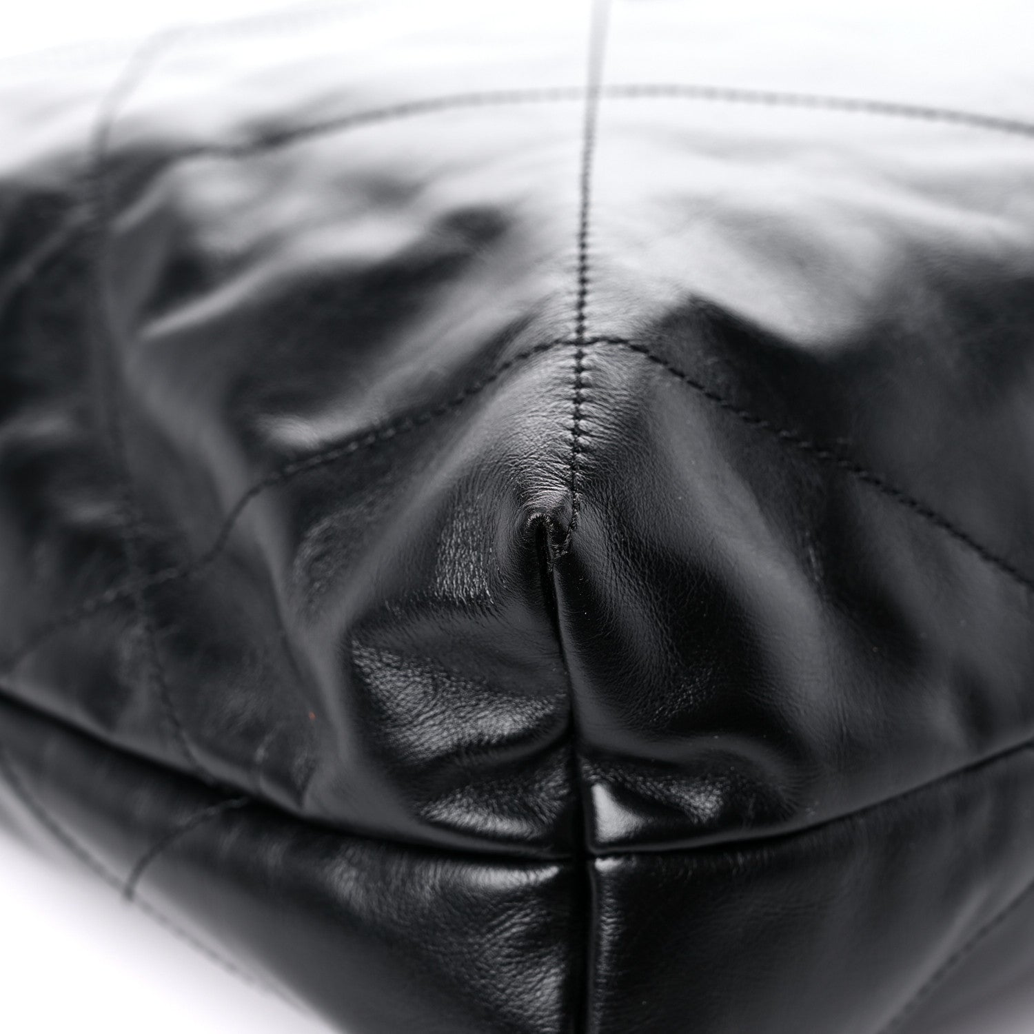 Chanel Shiny Calfskin Quilted Large Chanel 22 So Black 8 of 11