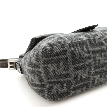 Fendi Wool Zucca Mama Baguette Grey 9 of 11