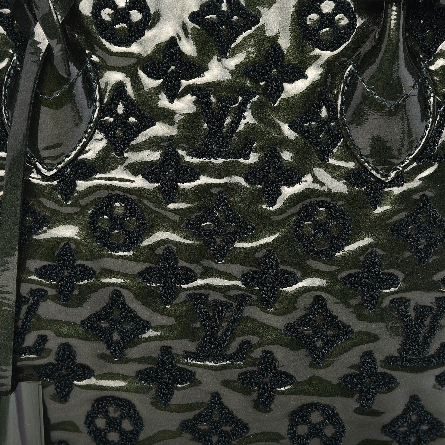 Louis Vuitton Patent Lambskin Fascination Lockit Vert Fonce 14 of 14