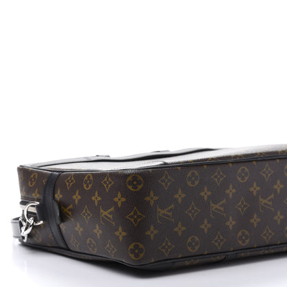 Louis Vuitton Monogram Macassar Porte Documents Voyage Soft Briefcase 6 of 11