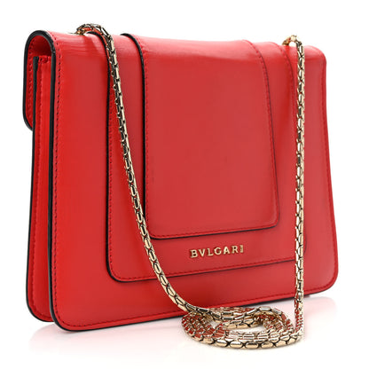Bulgari Calfskin Serpenti Forever Crossbody Bag Red 3 of 8