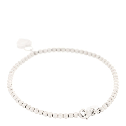 Tiffany Sterling Silver 3mm Return to Tiffany Heart Lock Bead Bracelet 2 of 3