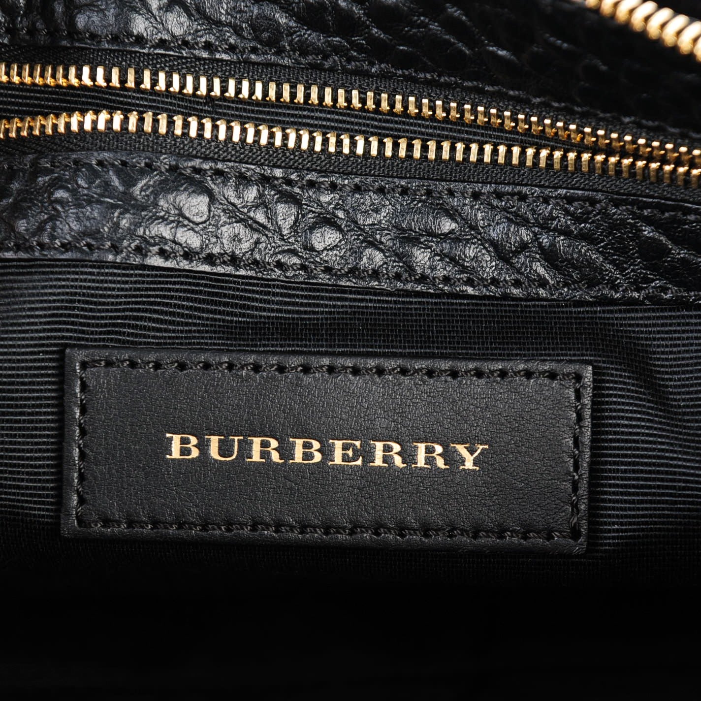 Signature Grain Calfskin Check Embossed Small Chichester Crossbody Clutch Bag Black