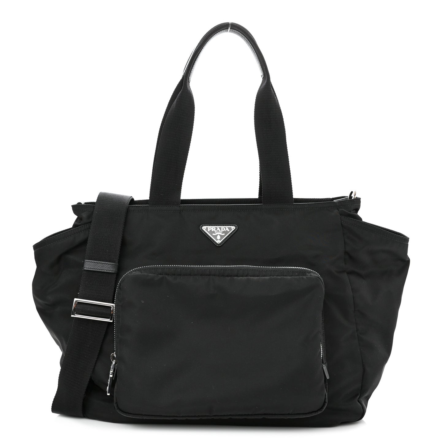 Nylon Vela Baby Bag Black