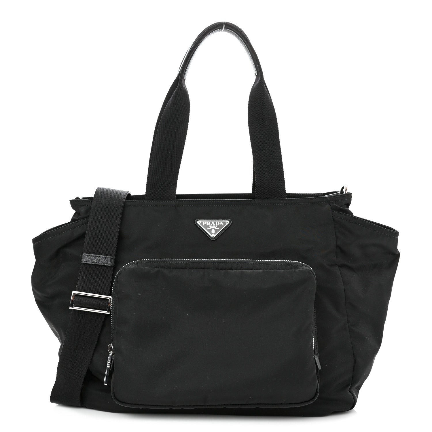 Prada Nylon Vela Baby Bag Black 3 of 11