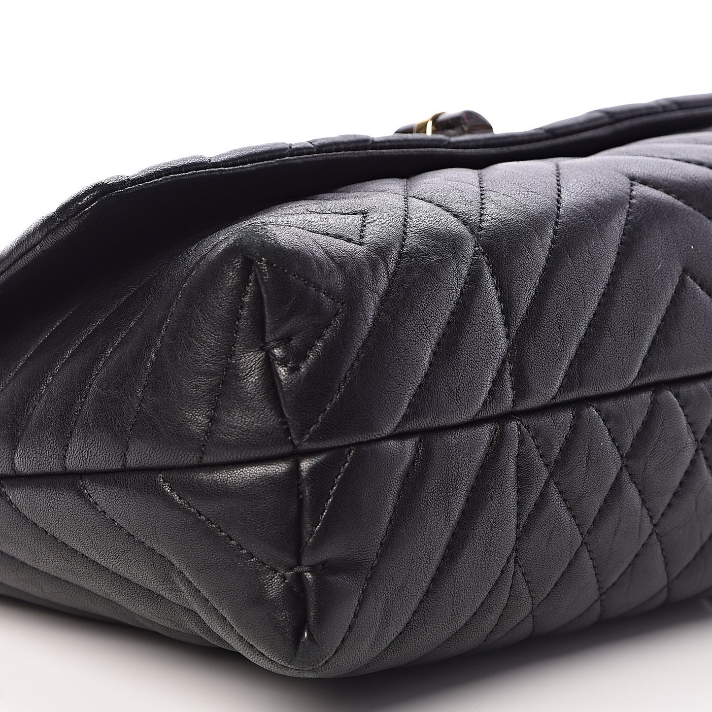Lambskin Quilted Medium Happy Shoulder Bag Black