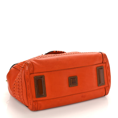 Gucci Calfskin Handmade Medium Top Handle Bag Orange 4 of 18