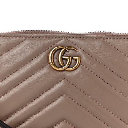 Gucci Calfskin Matelasse GG Marmont Wrist Wallet Porcelain Rose 9 of 13