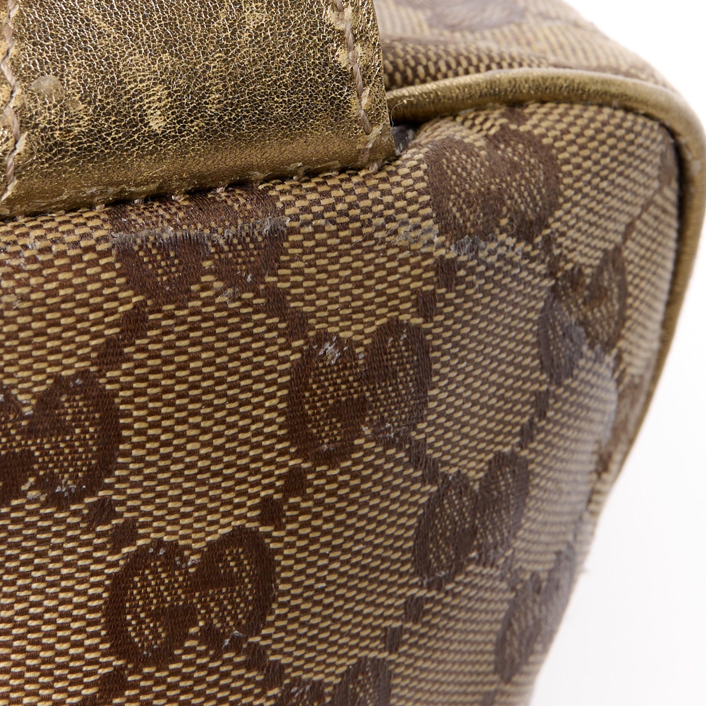 GG Plus Monogram Medium Joy Boston Gold
