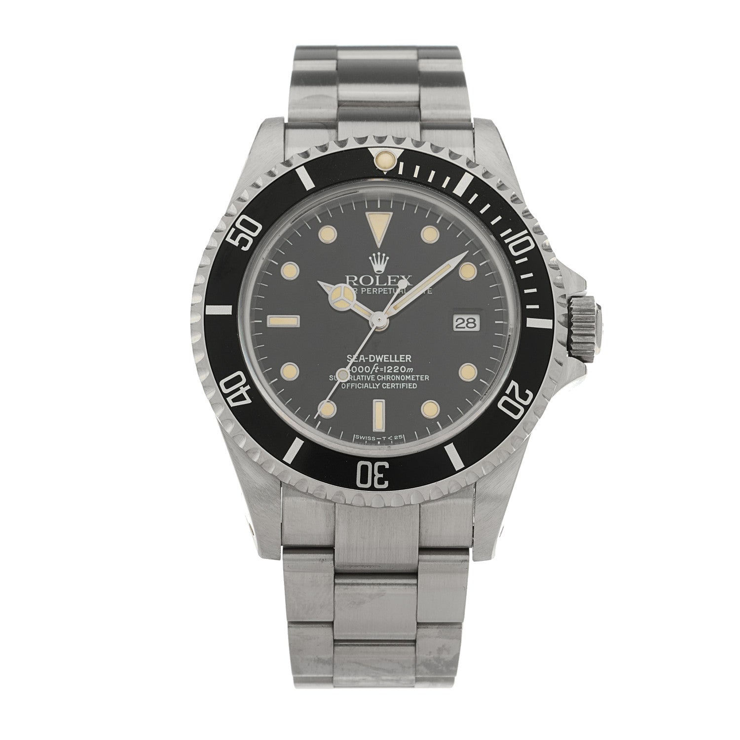 Rolex Stainless Steel 40mm Sea-Dweller Oyster Perpetual Watch Black 16600 1 of 4