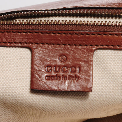 Gucci Washed Calfskin Ribot Horse-Heads Clutch Brown 5 of 9