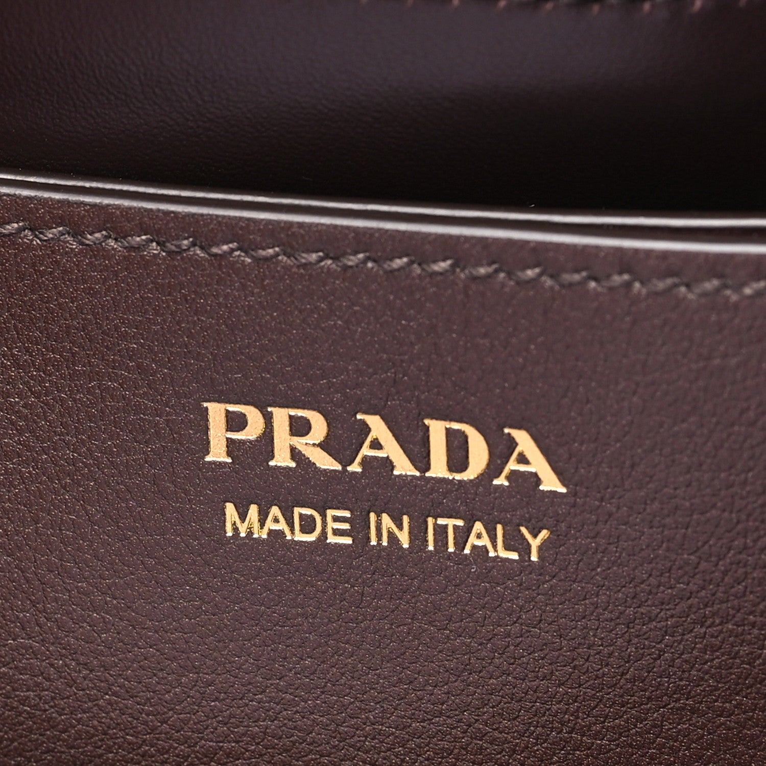 Prada Soft Grained Calfskin Vitello Daino Small Buckle Bag Brown 6 of 9