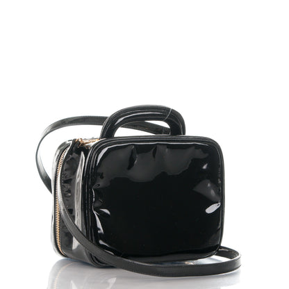 Chanel Patent CC Vanity Cosmetic Case Black 3 of 7