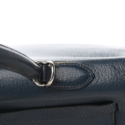 Hermes Chevre De Coromandel Kelly Retourne 35 Bleu De Prusse 10 of 41