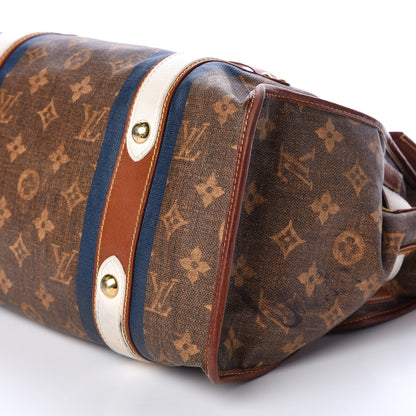 Louis Vuitton Monogram Rayures Tisse Sac GM Blue 11 of 12