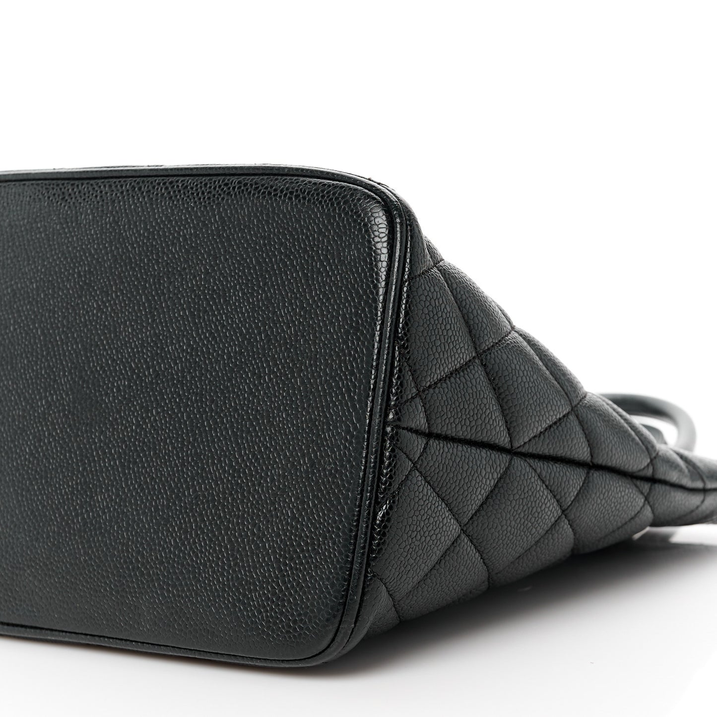 Caviar Quilted Medallion Tote Black