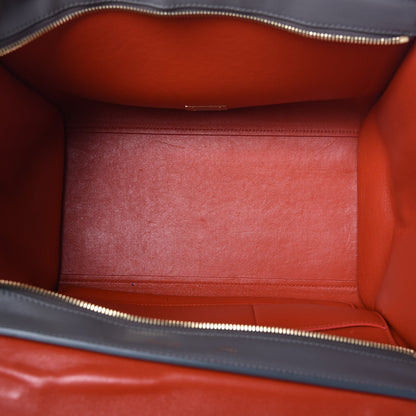 Celine Smooth Calfskin Suede Medium Tri-Color Trapeze Flamingo 6 of 21