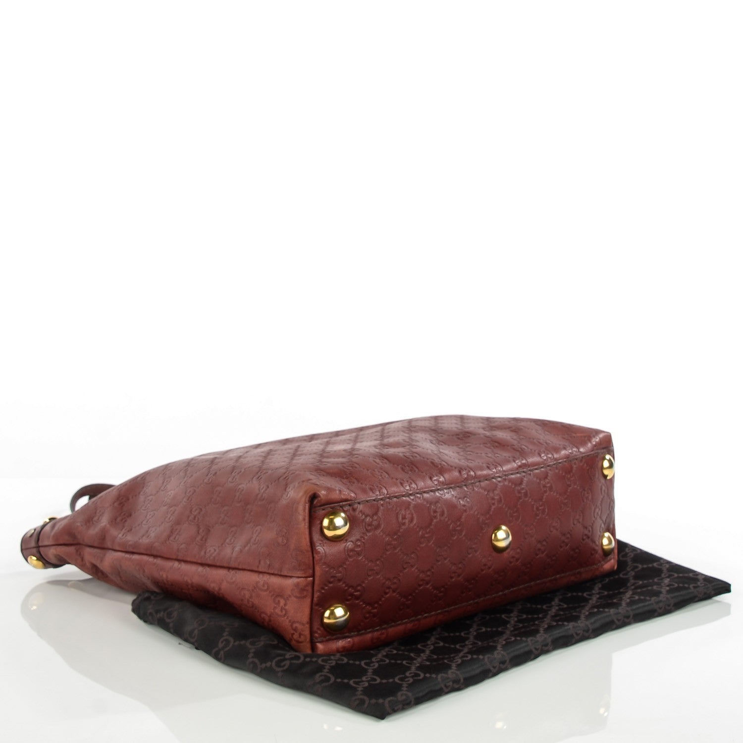Gucci Guccissima Medium Babouska Tote Red 4 of 7