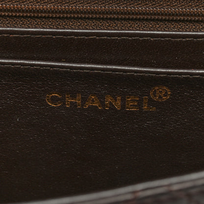 Chanel Lambskin Quilted Small Single Flap Dark Brown 6 of 9