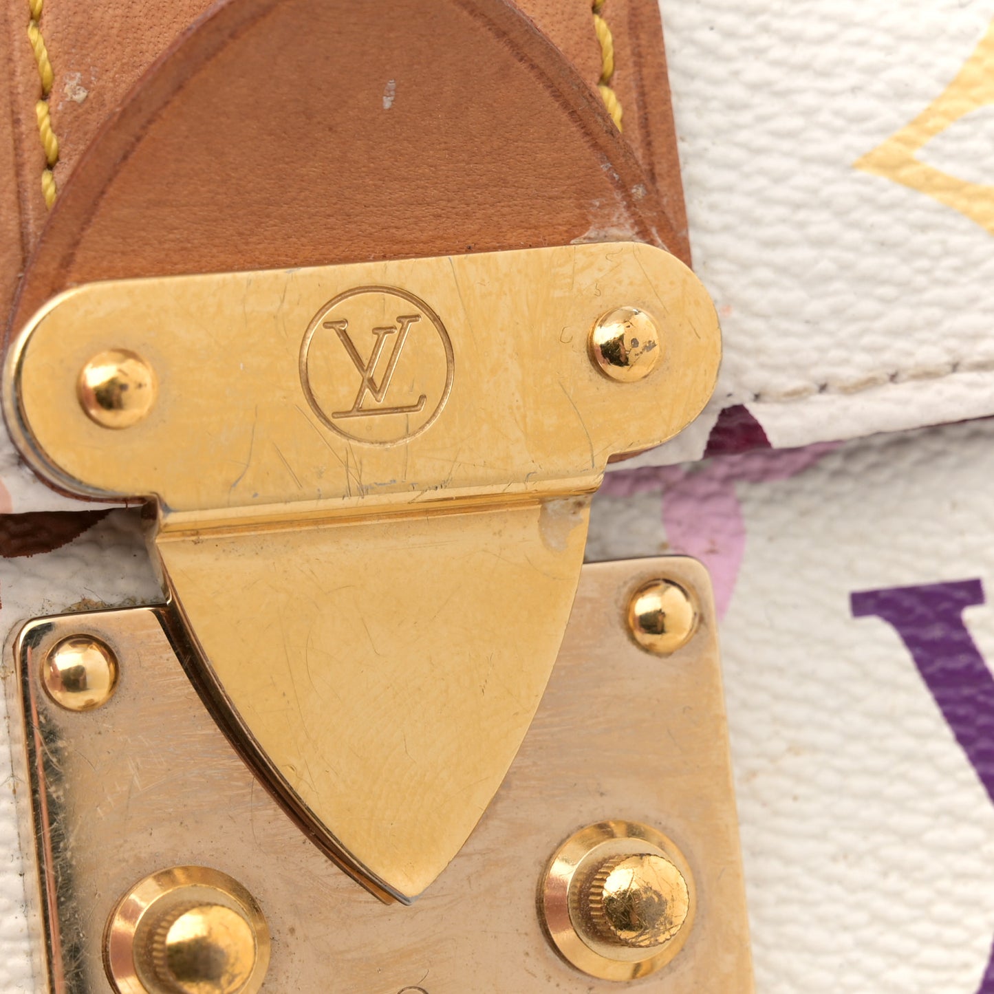 Monogram Multicolor Speedy 30 White