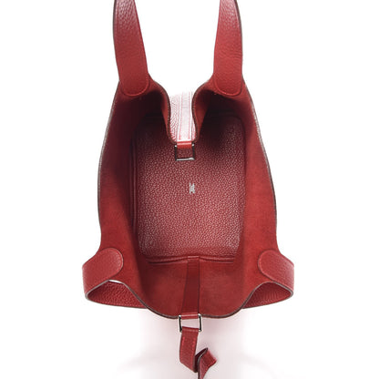Hermes Taurillon Clemence Picotin 22 MM Rouge Garance 5 of 14