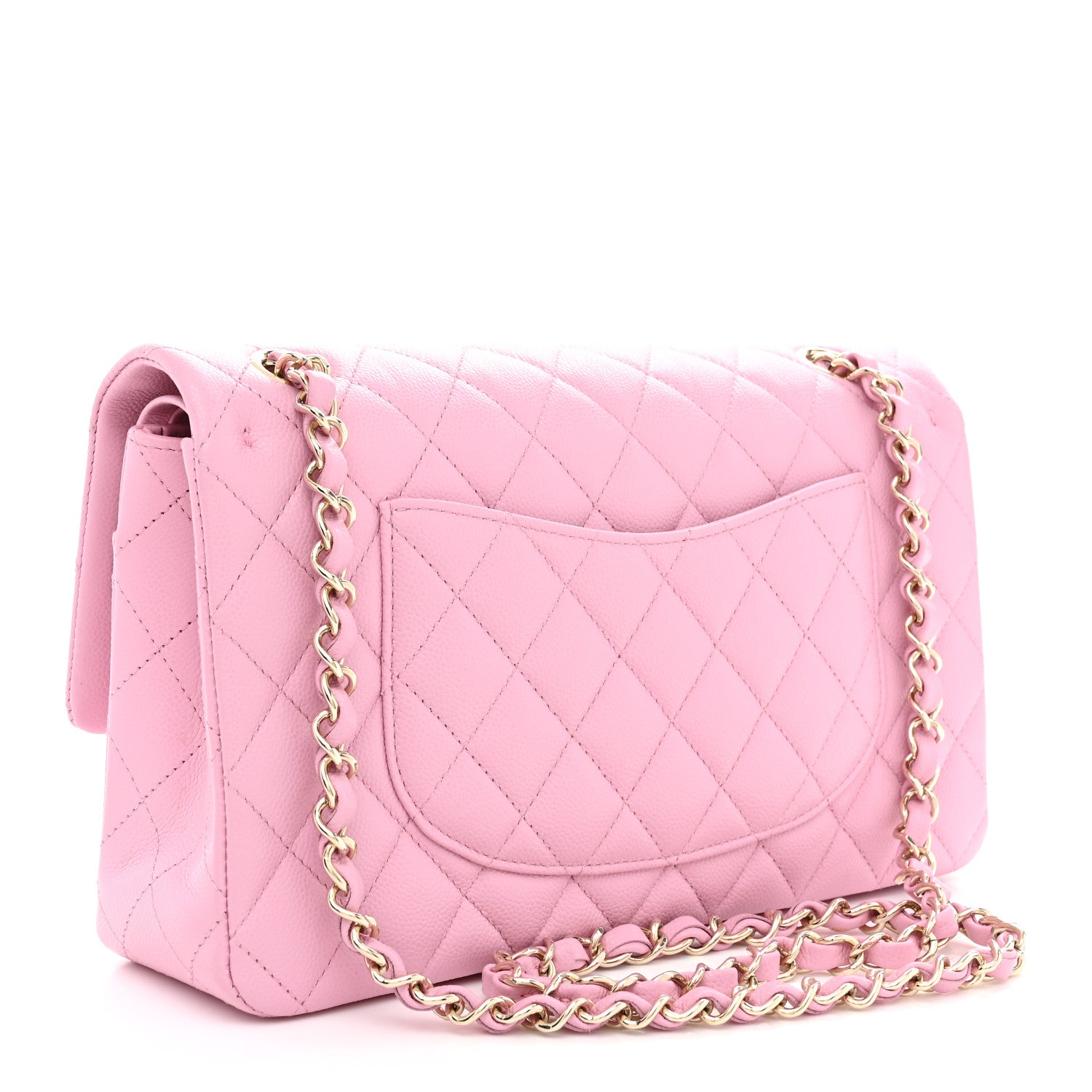 Chanel Caviar Quilted Medium Double Flap Light Pink 3 of 11