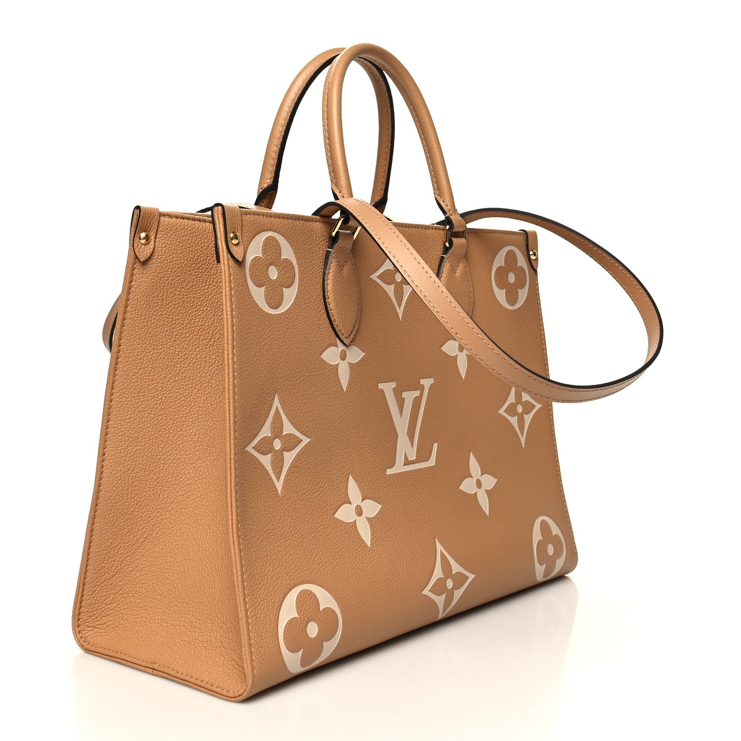 Louis Vuitton Empreinte Monogram Giant Onthego MM Arizona Creme 2 of 10