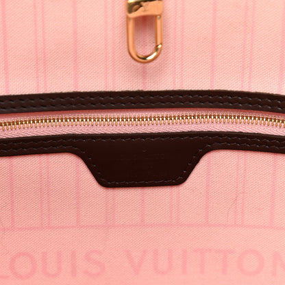 Louis Vuitton Damier Ebene Neo Neverfull MM Rose Ballerine 9 of 12