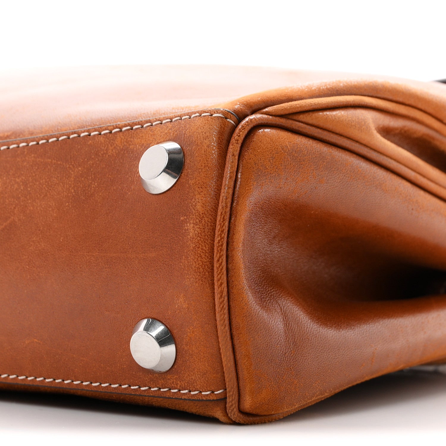 Balenciaga Vegetable Tanned Lambskin Small Rodeo Top Handle Handbag Tan Cowboy 9 of 9