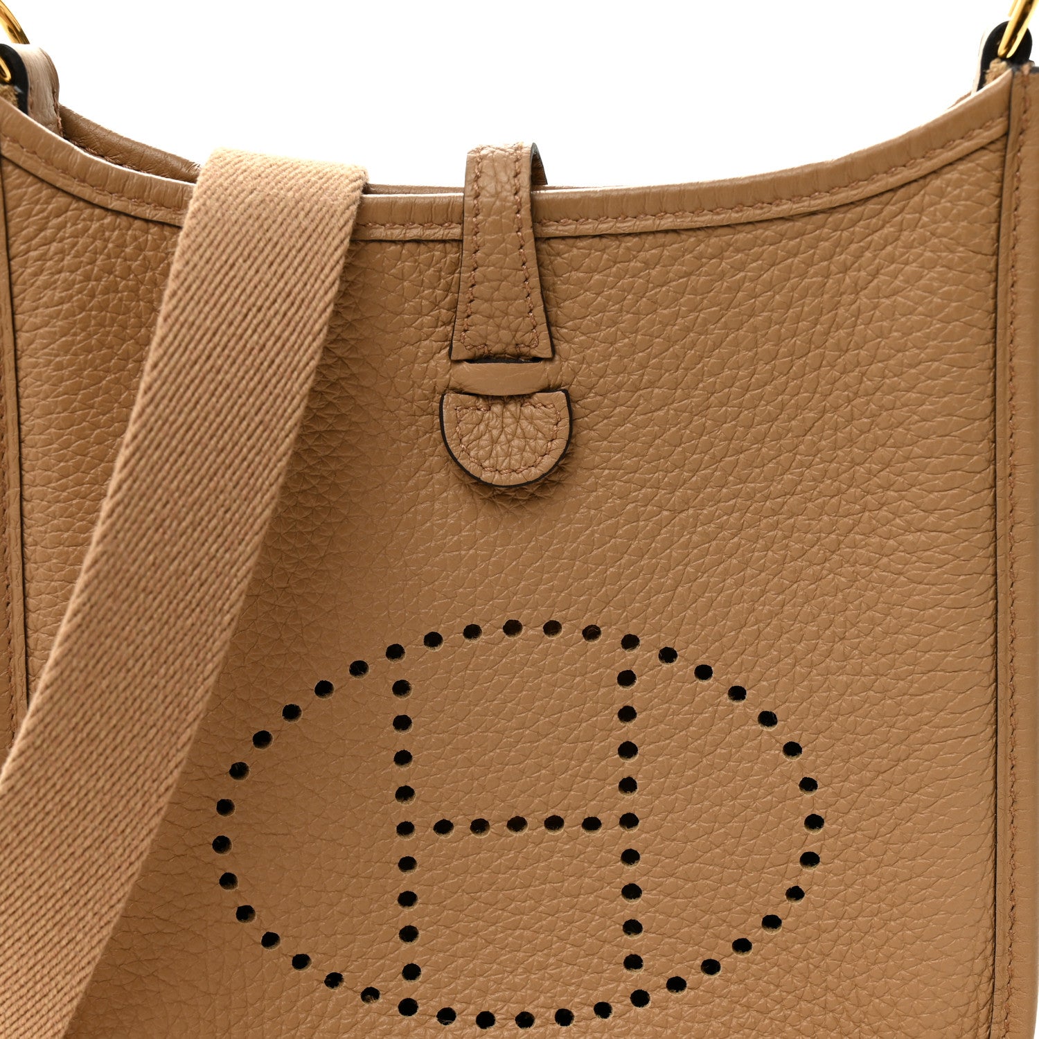 Hermes Taurillon Clemence Amazone Evelyne TPM Chai 8 of 11