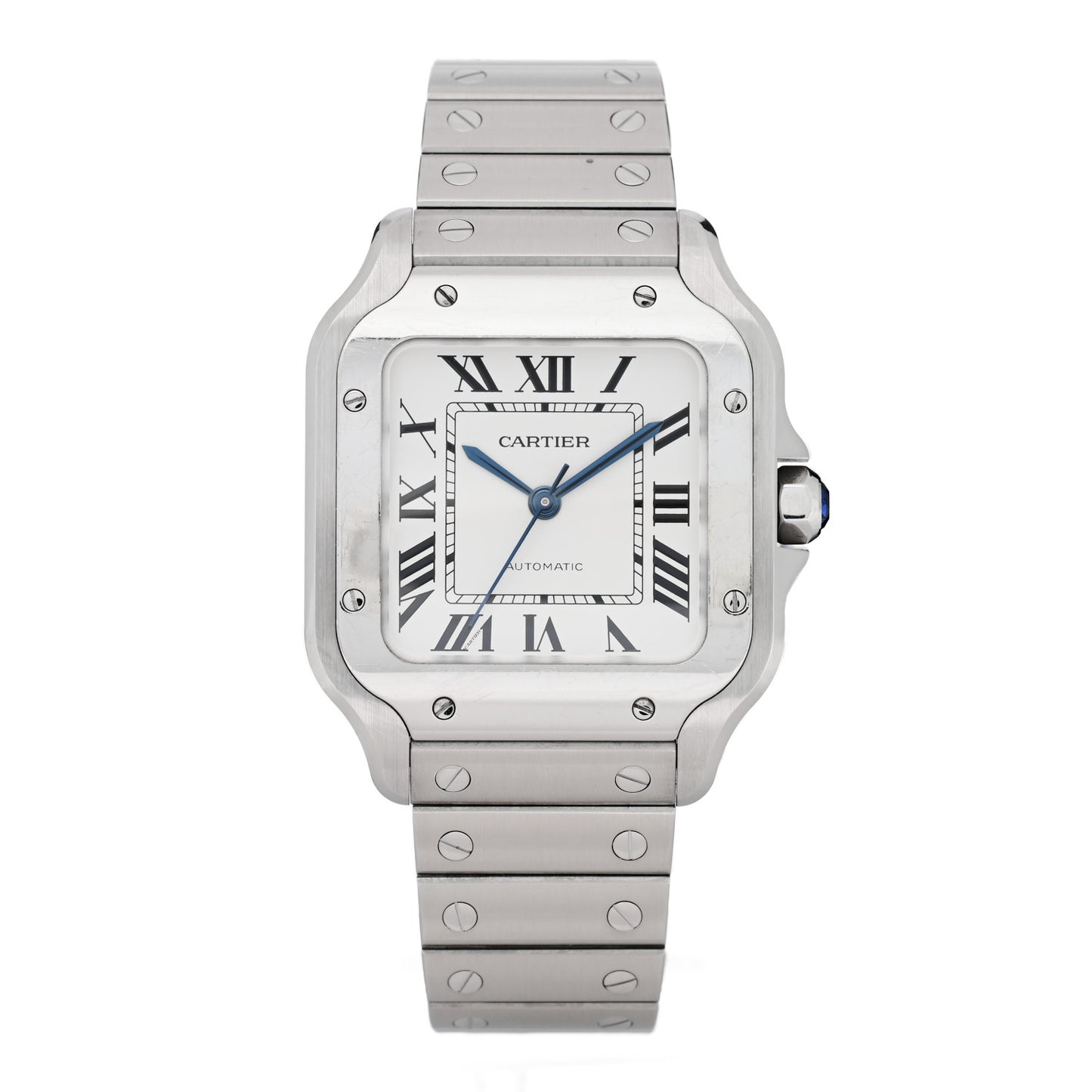 Stainless Steel 35mm Santos de Cartier Automatic Watch