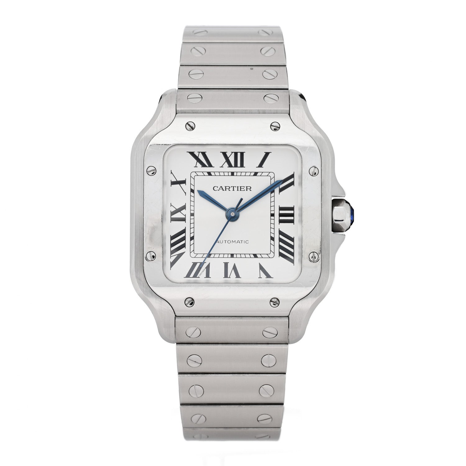 Cartier Stainless Steel 35mm Santos de Cartier Automatic Watch 1 of 5