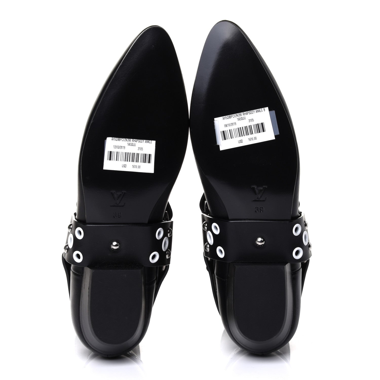 Louis Vuitton Calfskin Rhapsody Ankle Boots 39 Black 4 of 4