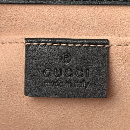 Gucci GG Supreme Monogram Bees Small Padlock Shoulder Bag Black 6 of 12