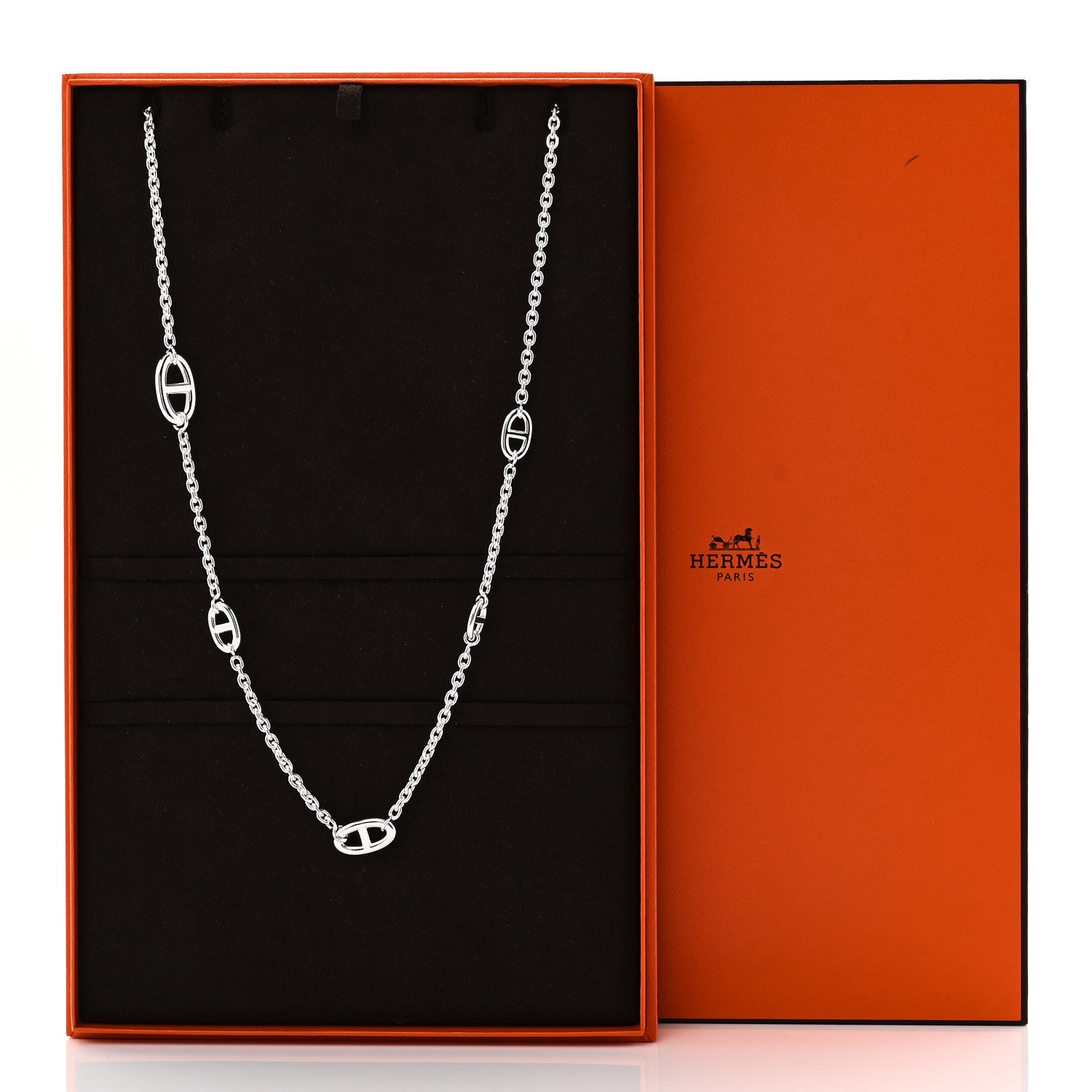 Hermes Sterling Silver Farandole Necklace 120 6 of 6