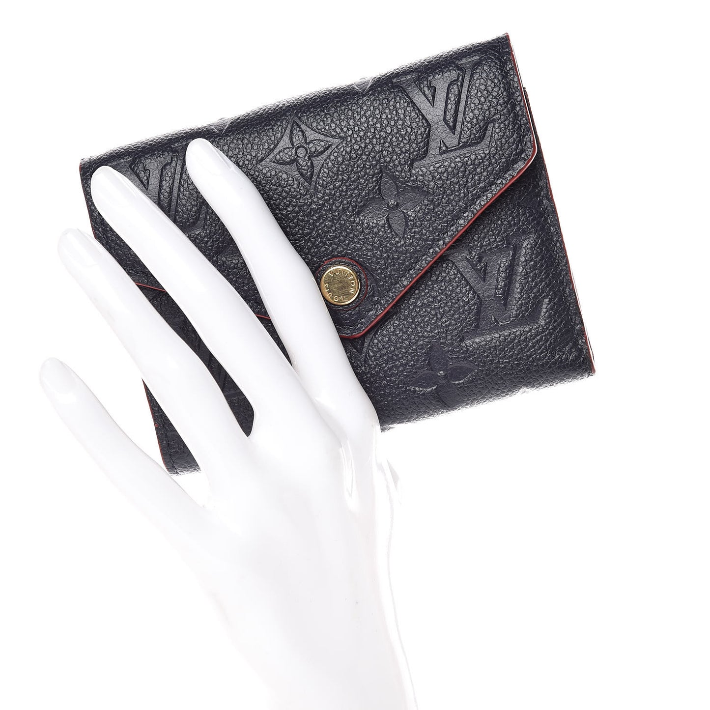 Empreinte Victorine Wallet Marine Rouge