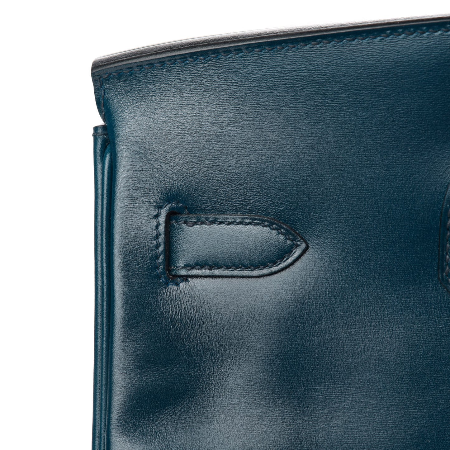 Box Guilloche Birkin 35 Bleu De Prusse