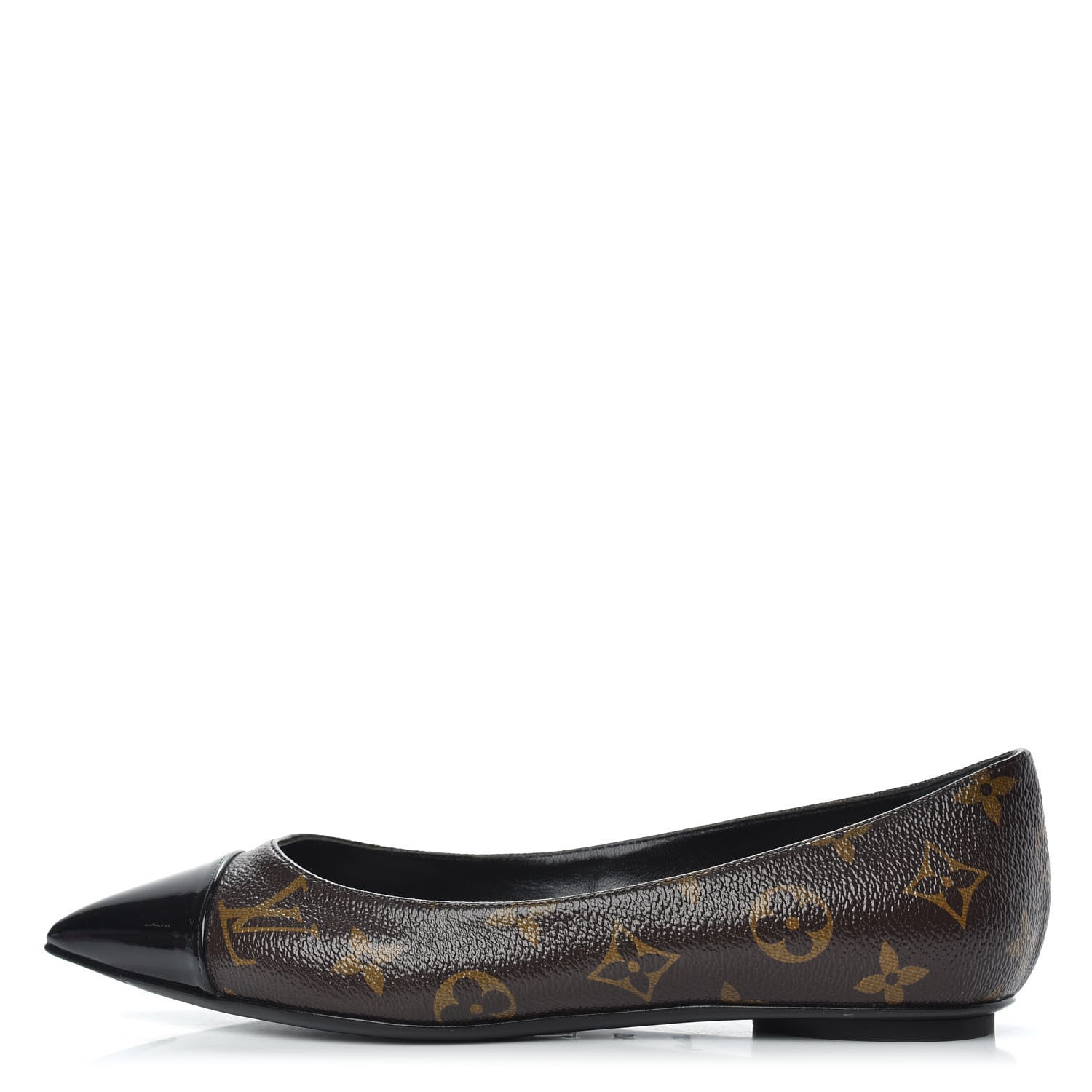 Louis Vuitton Patent Monogram Fetish Ballerina Flats 37.5 1 of 9