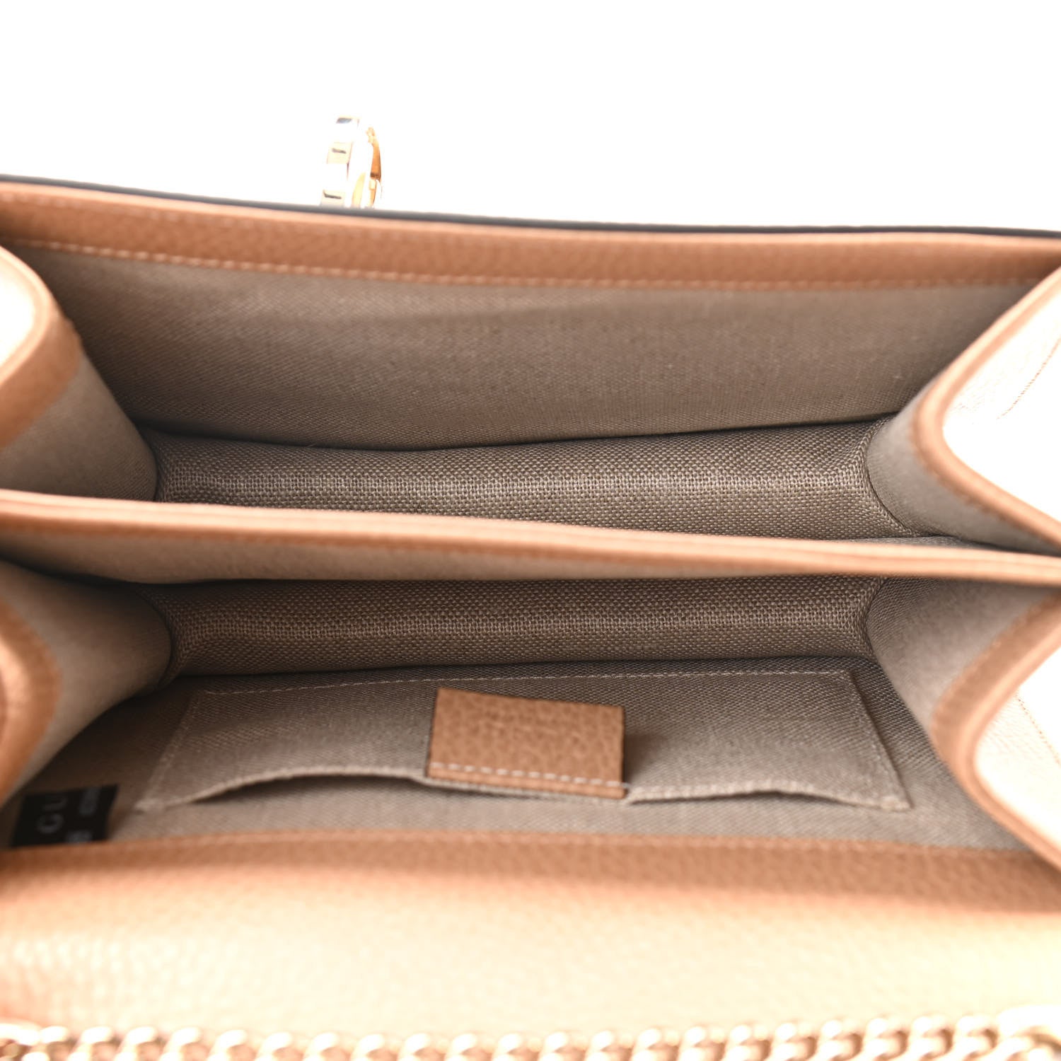 Gucci Dollar Calfskin Interlocking G Shoulder Bag Camelia 5 of 11