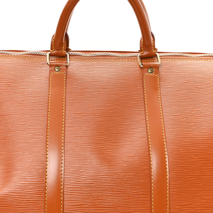 Louis Vuitton Epi Keepall 55 Cipango 7 of 9