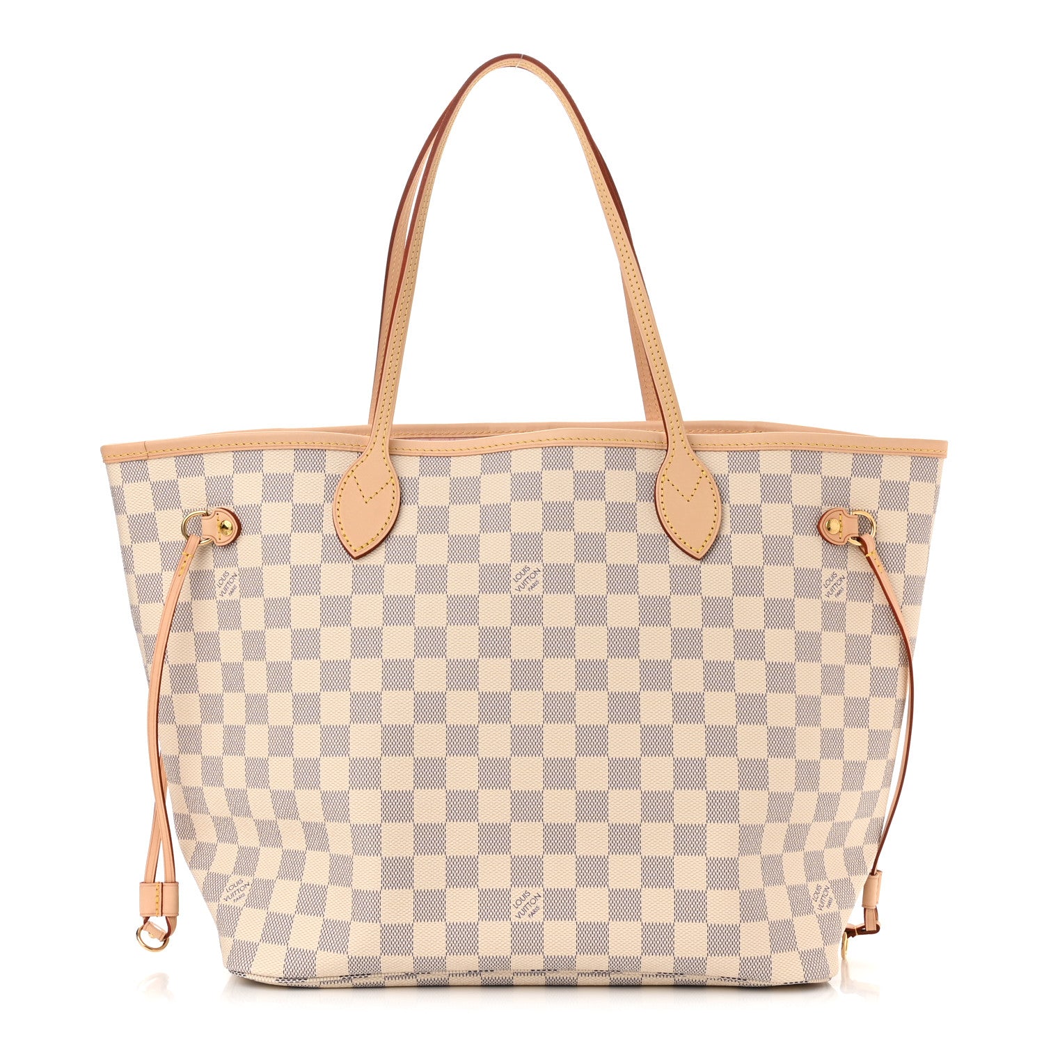 Louis Vuitton Damier Azur Neo Neverfull MM Rose Ballerine 1 of 10
