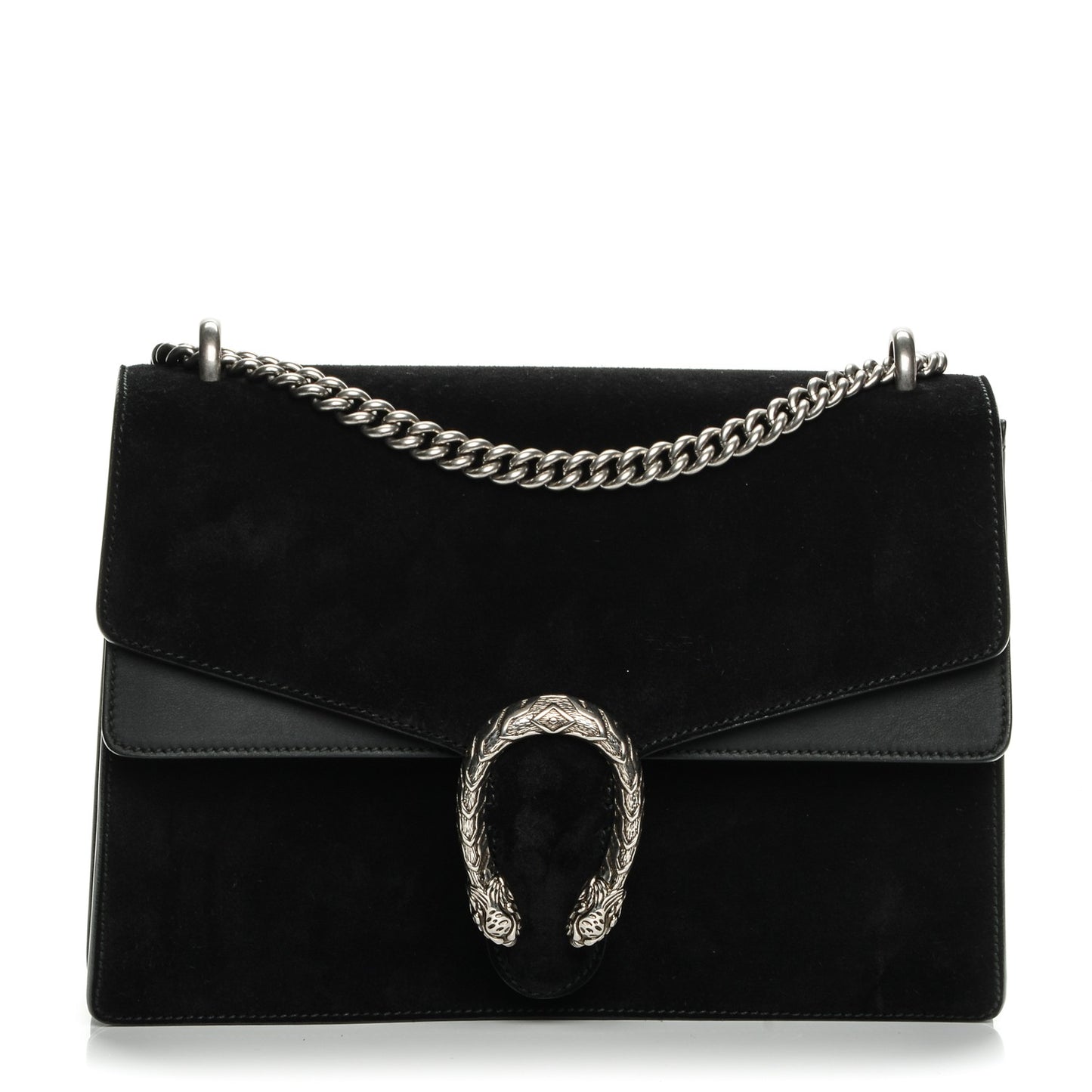 Suede Medium Dionysus Shoulder Bag Black