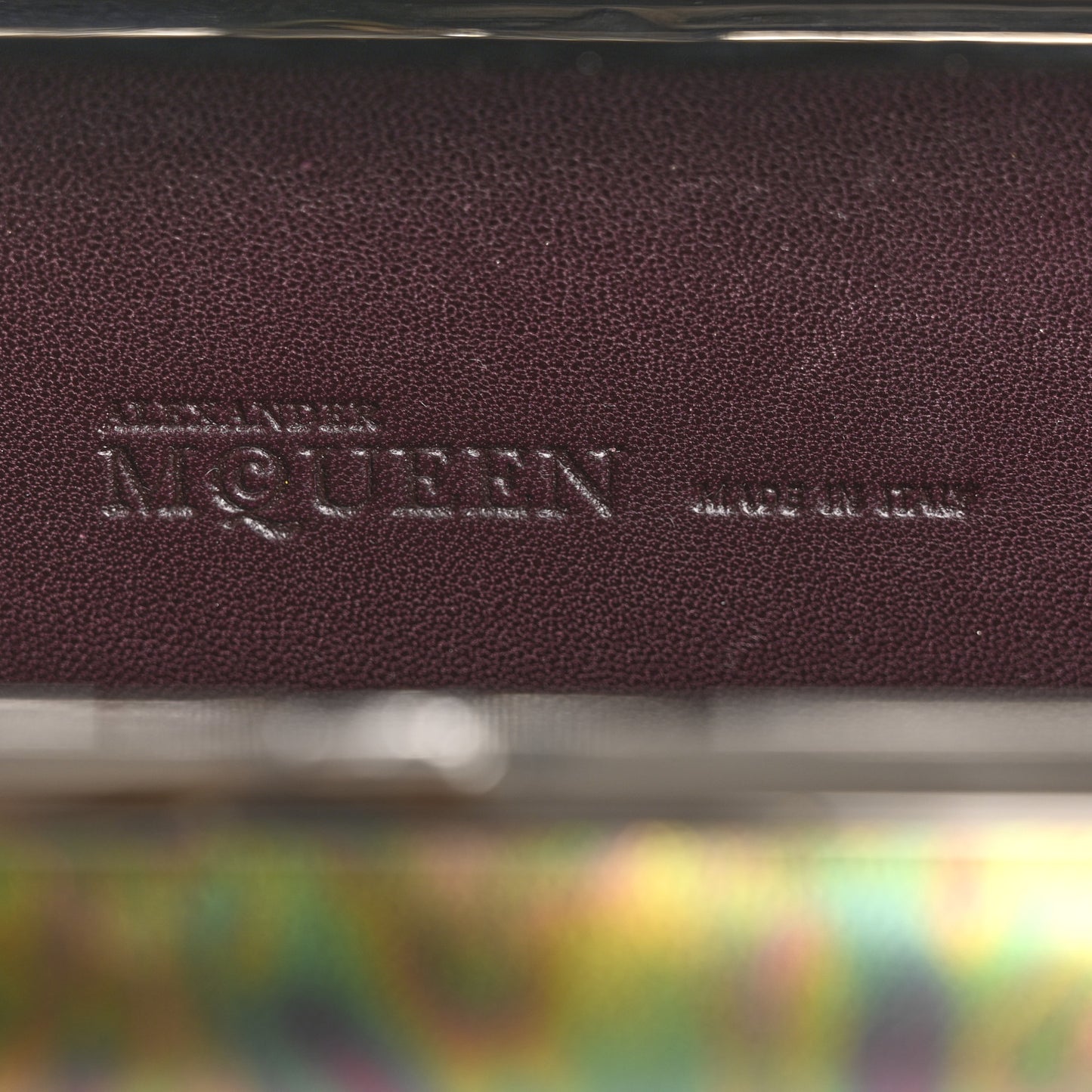 Lambskin Oil Slick Knuckle Box Multicolor
