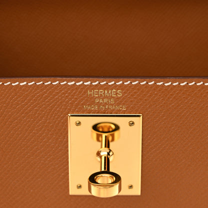 Hermes Epsom Kelly Sellier 28 Cognac 6 of 12